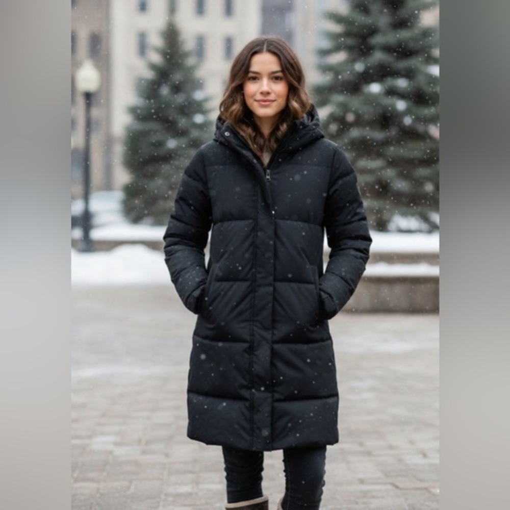 Mondetta Outdoor Project Women's Down Jacket 700 Fill Power Long Coat XL NWOT